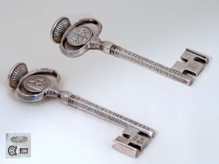 Key of the Clementiner Fraternity in Emden, Silver